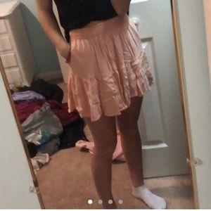 light pink hollister skirt